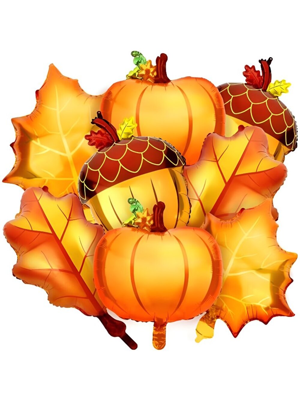 Fall Thanksgiving Balloons Party Decorations, 24 Pcs Fall Foil Balloons